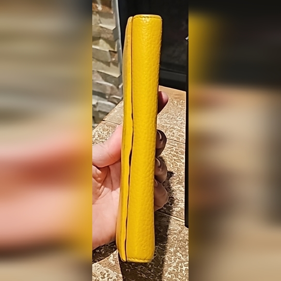 🔥💯AUTHENTIC GUCCI PEBBLED LEATHER SWING CONTINENTAL WALLET - Picture 6 of 16